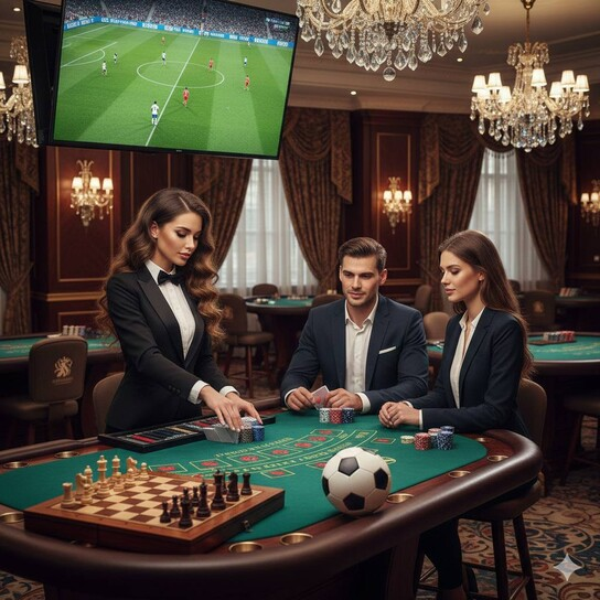 棋牌协会活动合影